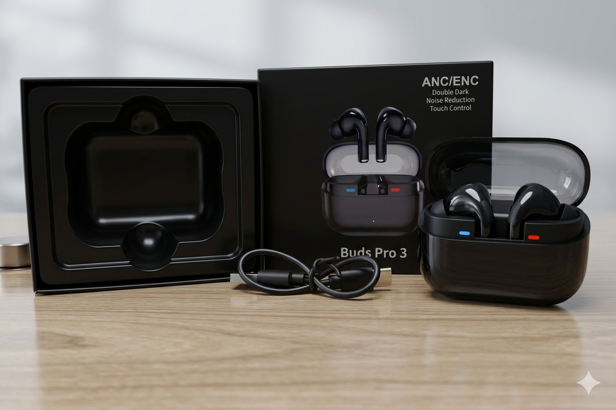 BUDS PRO 3 EARBUDS (Compatible with Android , IOS & Windows)