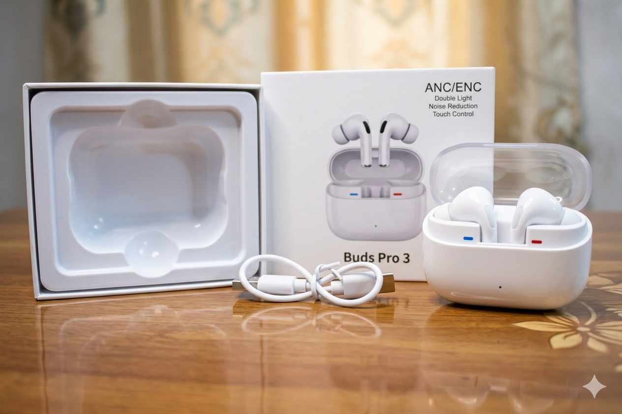 BUDS PRO 3 EARBUDS (Compatible with Android , IOS & Windows)