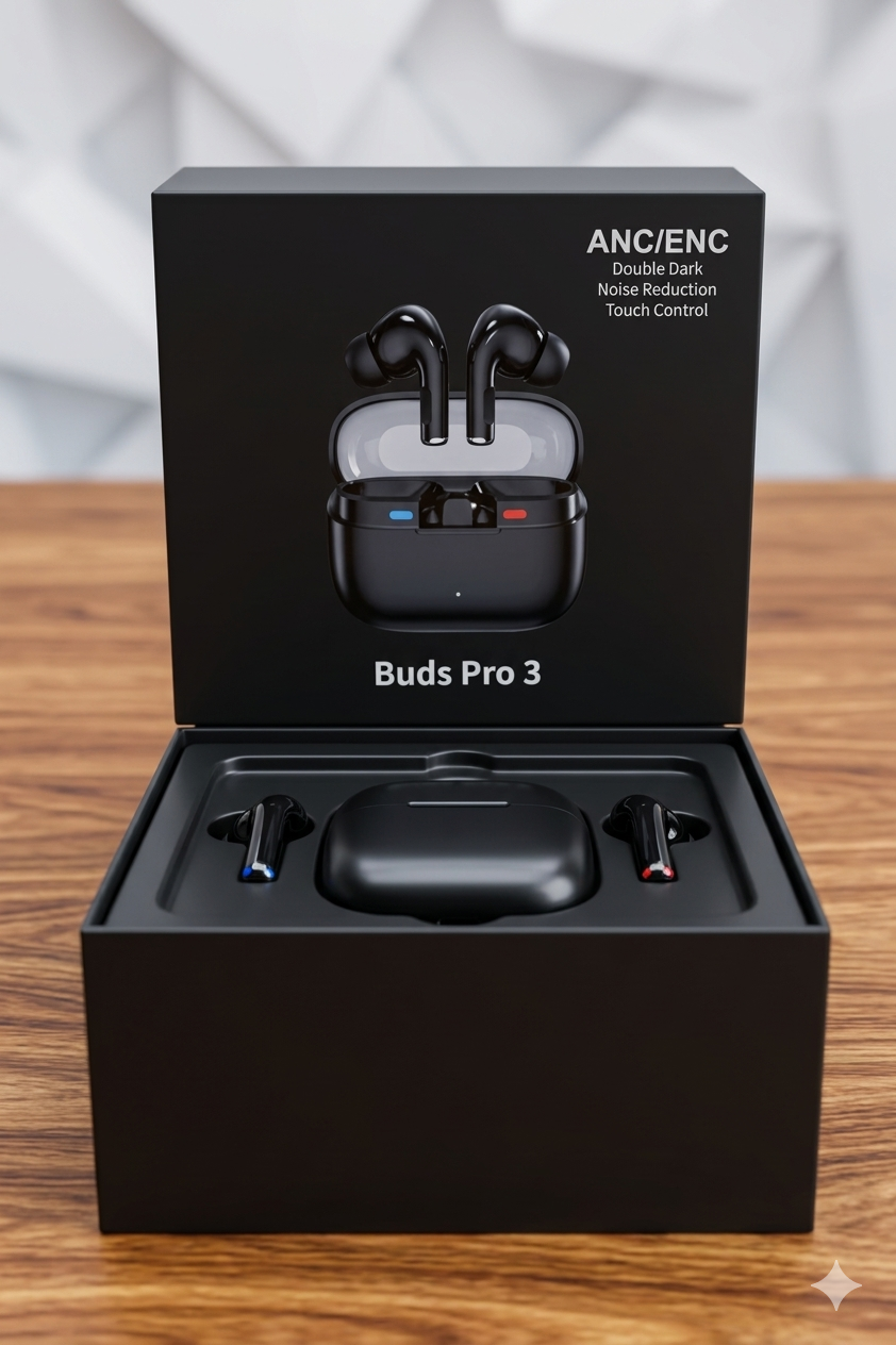 BUDS PRO 3 EARBUDS (Compatible with Android , IOS & Windows)